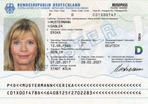 Biometrische Passfotos für Personalausweis oder Reisepass